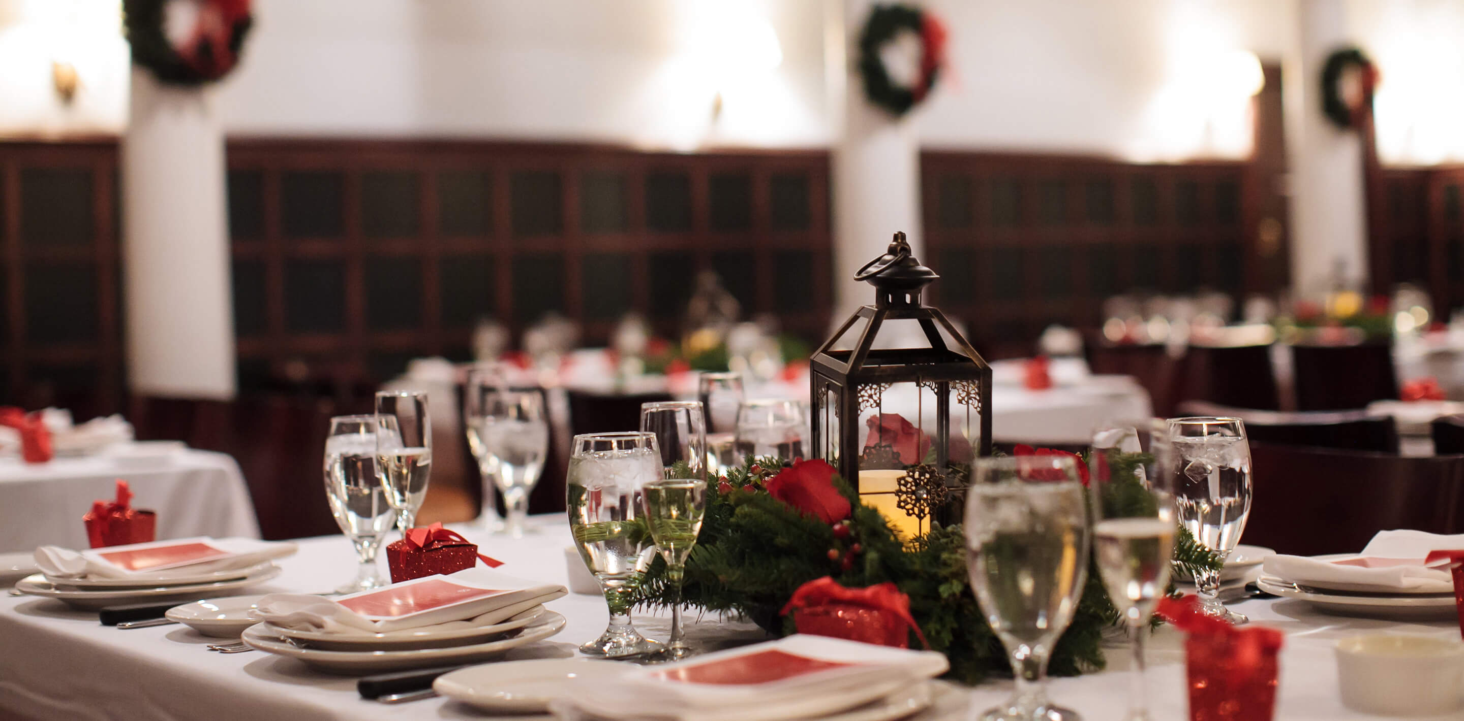 Christmas dining table