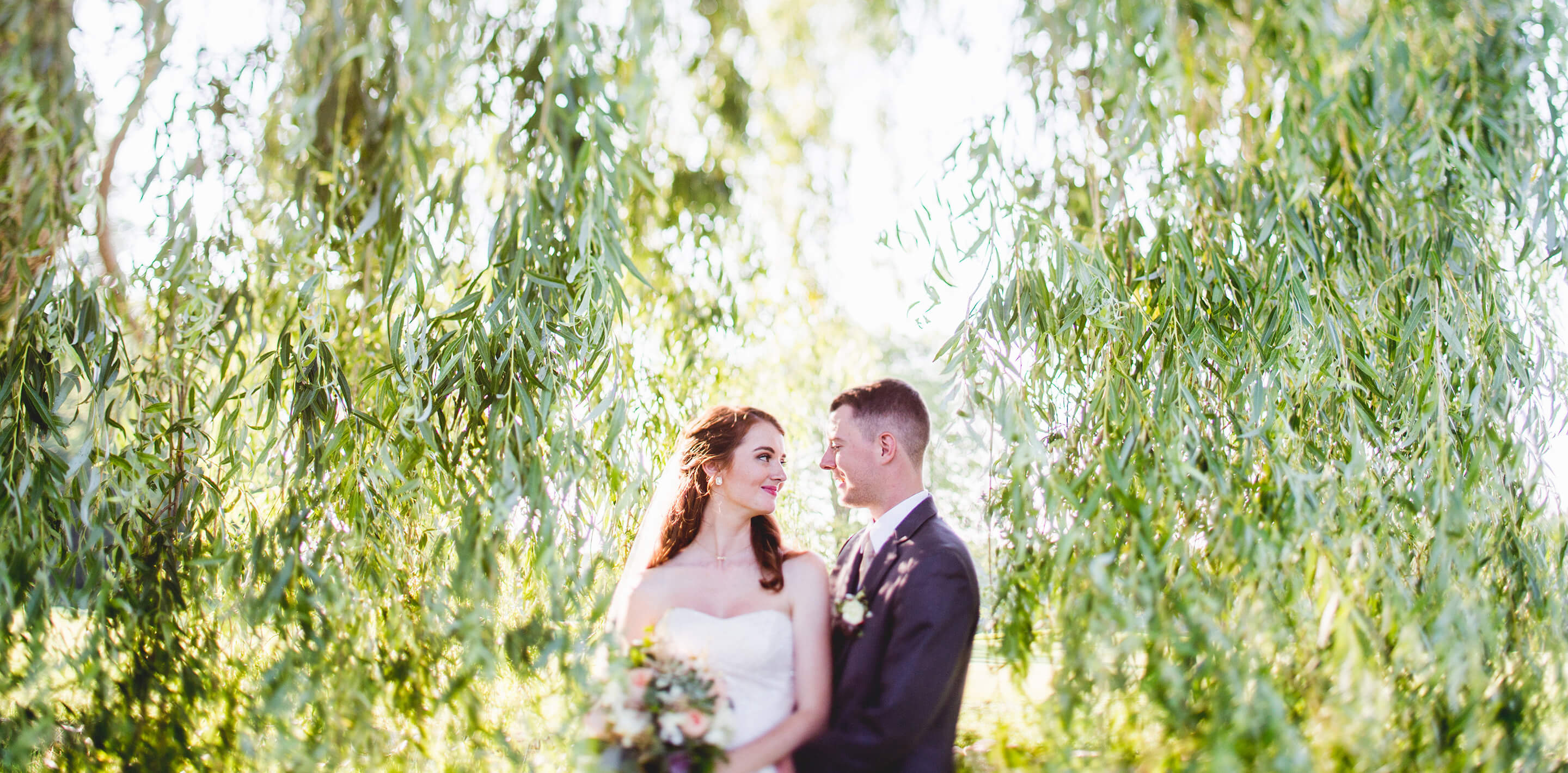 couple in willow tree